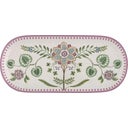 Lily & Lotus Oval Cake Plate, 33.3 x 15.5 cm - Purple