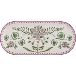 Lily & Lotus Oval Cake Plate, 33.3 x 15.5 cm - Purple