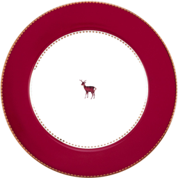 Pip Studio Teller Love Birds Deer Dark Red - 21 cm