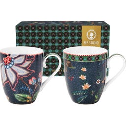 Pip Studio Berry Blues Mugs - Set of 2 - L