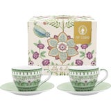 Espressotassen & Untertassen 2er-Set Lily & Lotus