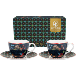 Espressotassen & Untertassen 2er-Set Berry Blues - 1 Set