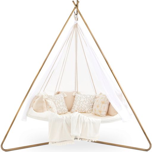 DELUXE Sunbrella® Hanging Bed + Poncho + Frame SET - Ø 1.5m