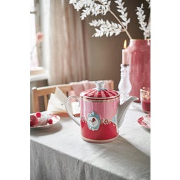 Pip Studio Love Birds Teapot - Red/Pink