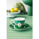Pip Studio Love Birds Cappuccino Tasse & Untertasse - Grün