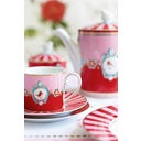Pip Studio Love Birds Cappuccino Cup & Saucer - Red/Pink