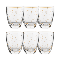 Pip Studio Stars - Bicchiere Acqua Gold - 6 pezzi