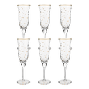 Pip Studio Champagneglas Stars Guld - 6 st.