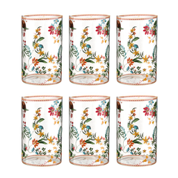 Pip Studio Longdrinkglas Berry Blues Multicolor - 6 st.