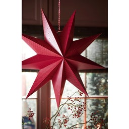 Pip Studio Papier-Weihnachtsstern Stripes 60cm - Dark Red