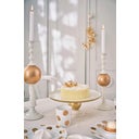 Tortenteller Metal Sphere White-Gold 32 x 12,5 cm - 1 Stk