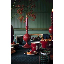 Pip Studio Kerzenhalter Metal Sphere Dark Red - 24 cm