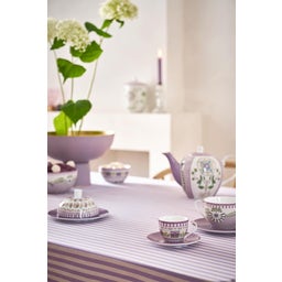 Lily & Lotus Espresso Cups & Saucers - Set of 2 - Purple