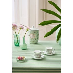 Espressotassen & Untertassen 2er-Set Lily & Lotus - Hellgrün