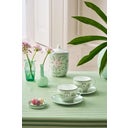 Tassen & Untertassen 2er-Set Lily & Lotus - Hellgrün