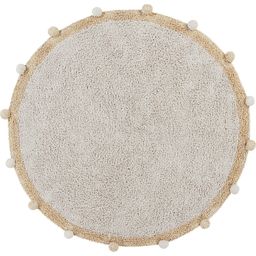 Lorena Canals Round Bubbly Cotton Rug - Natural, honey