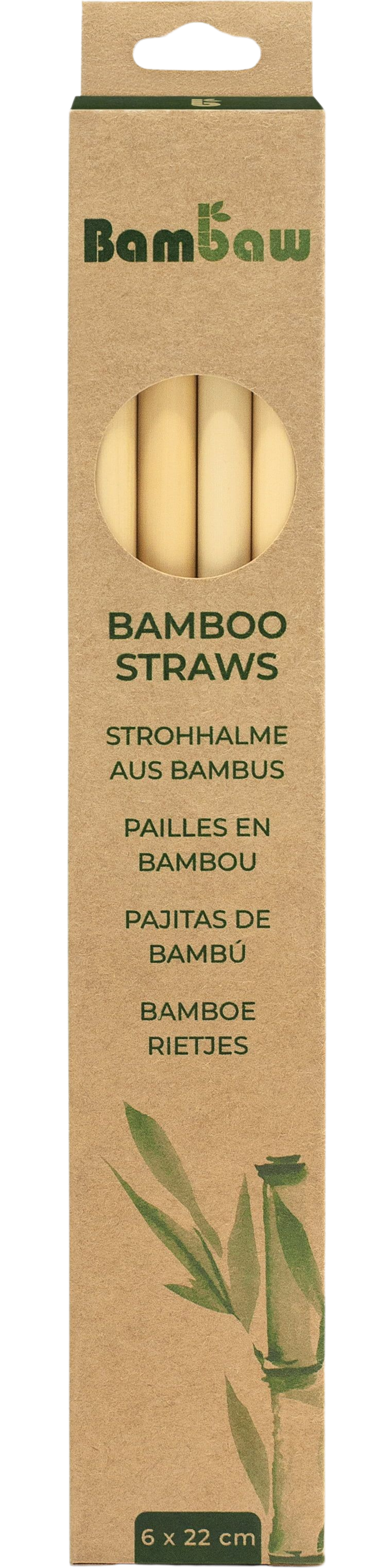 Bambaw Bamboo Straws Box - 6x 22 cm