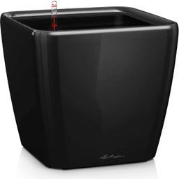 Lechuza Quadro Premium LS 28 Planter - Black - High Gloss