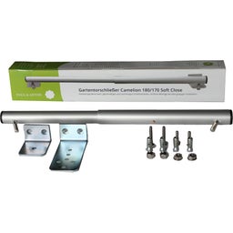 Gartentorschließer Camelion 180/170 Soft Close, Silber - 120er Winkel