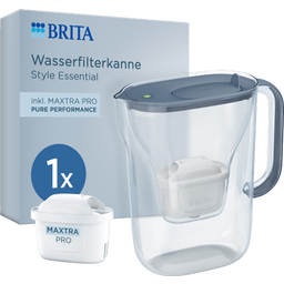 BRITA Carafe Filtrante Style Essential 2,4L - Bleu pierre
