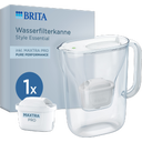 BRITA Wasserfilter Kanne Style Essential 2,4 L - weiß