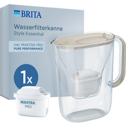 BRITA Caraffa Filtrante Style Essential 2,4 L - Sabbia