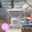 BRITA Wasserfilter Kanne Style Essential 2,4 L - weiß