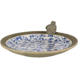 Esschert Design Aged Ceramic ptičja kopel - 1 kos