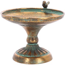 Esschert Design Aged Metal Birdbath - L