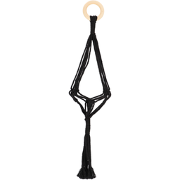 Esschert Design Macrame Plant Hanger, Black - 