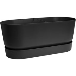 greenville terrace trough 80cm with wheels - Black