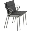 Lafuma ANCONE Chair With Armrests, Titane - Onyx