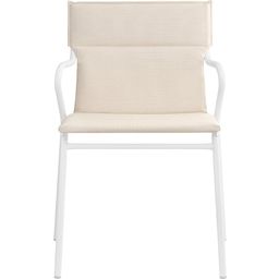Lafuma ANCONE Chair With Armrests, Kaolin - Argile (beige)