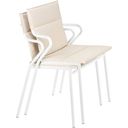 Lafuma ANCONE Chair With Armrests, Kaolin - Argile (beige)
