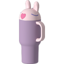 Insulated Mug with Handle - Rabbit 900 ml