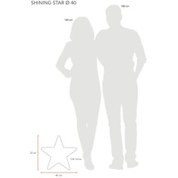 Svetilka Indoor & Outdoor / Winter Season - Shining Star Mini - Bela