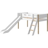 NOR Mid-high Bed 200x90 cm with Slide and Inclined Ladder