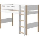 NOR Semi-High Bed 200x90 cm with Vertical Ladder - 1 item