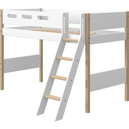 NOR Semi-High Bed 200x90 cm with Inclined Ladder