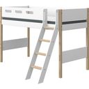 NOR Semi-High Bed 200x90 cm with Inclined Ladder - 1 item