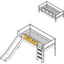 NOR 1/2 varnostna ograja za uporabo z lestvijo in toboganom za postelje Nor postelje 190 cm - 1 kos
