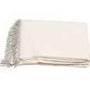 David Fussenegger VIENNA Blanket - Solid with Fringes - Raw white