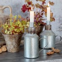 Chic Antique Portacandele in Zinco Anticato