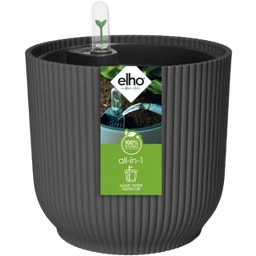 all-in-1 vibes round 25 cm with Watering System - Anthracite