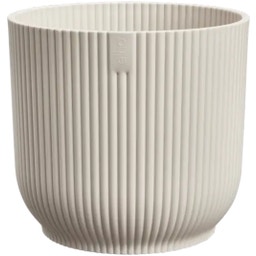 elho Cache-Pot VIBES FOLD Rond - 30 cm - Blanc lin