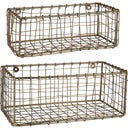 IB Laursen Set of 2 Wall Baskets - 1 set