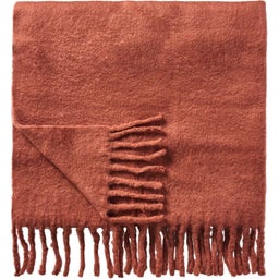 IB Laursen Plaid mit Fransen - Rost