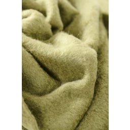 IB Laursen Plaid with Fringes - Olive green