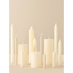 IB Laursen Rustic Candle, height 14 cm - Cream