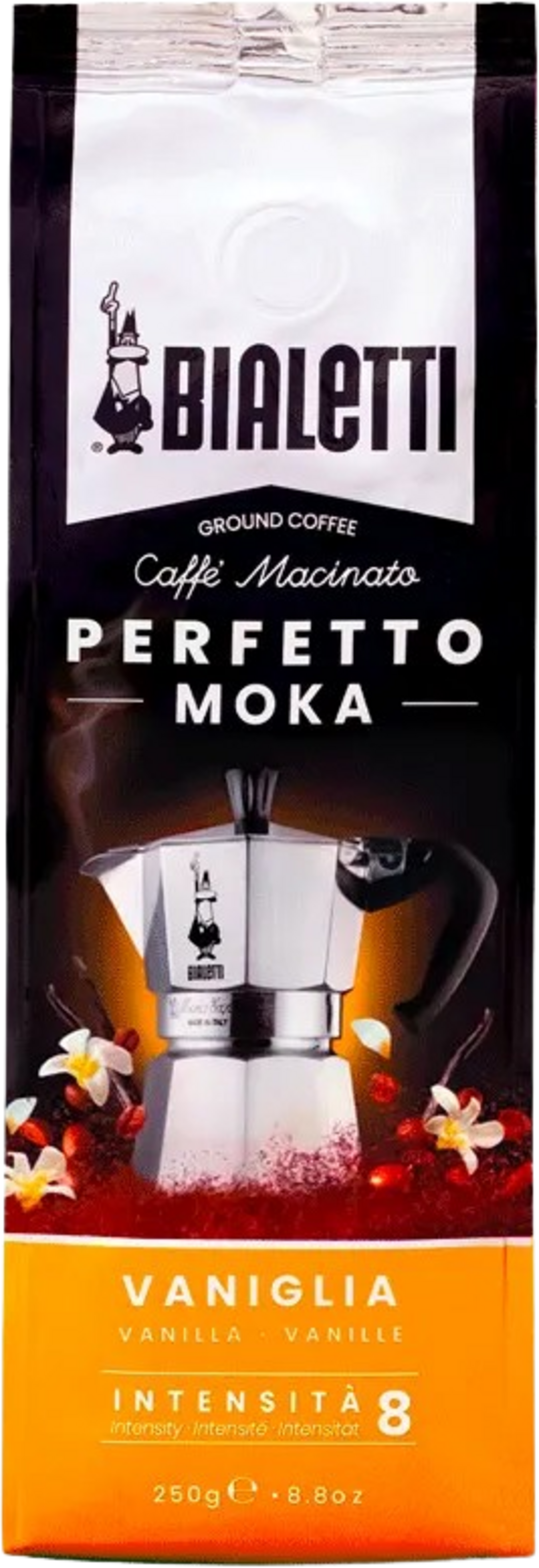 Vanilla "Perfetto Moka" Ground Coffee, 250g